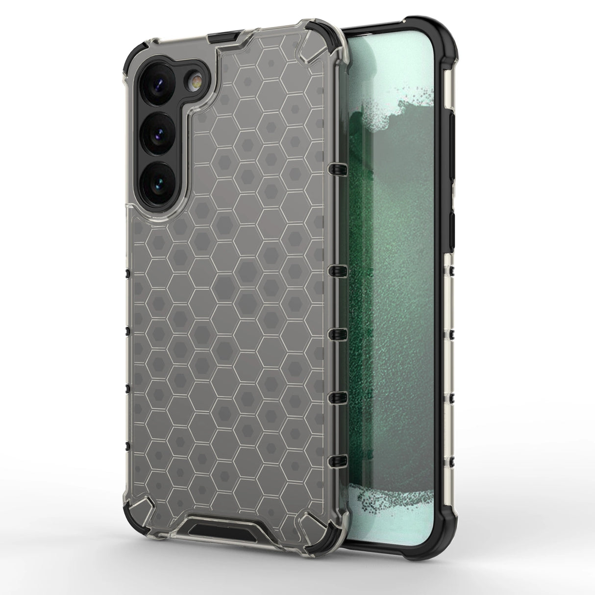 Honeycomb case til Samsung Galaxy S23+ pansret hybrid cover sort