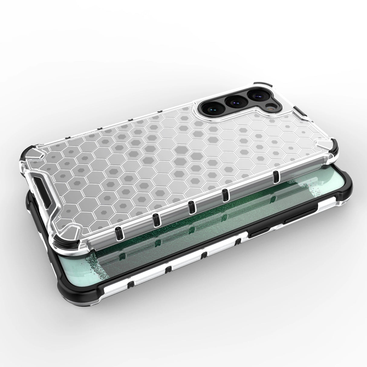 Honeycomb case til Samsung Galaxy S23+ pansret hybrid cover sort