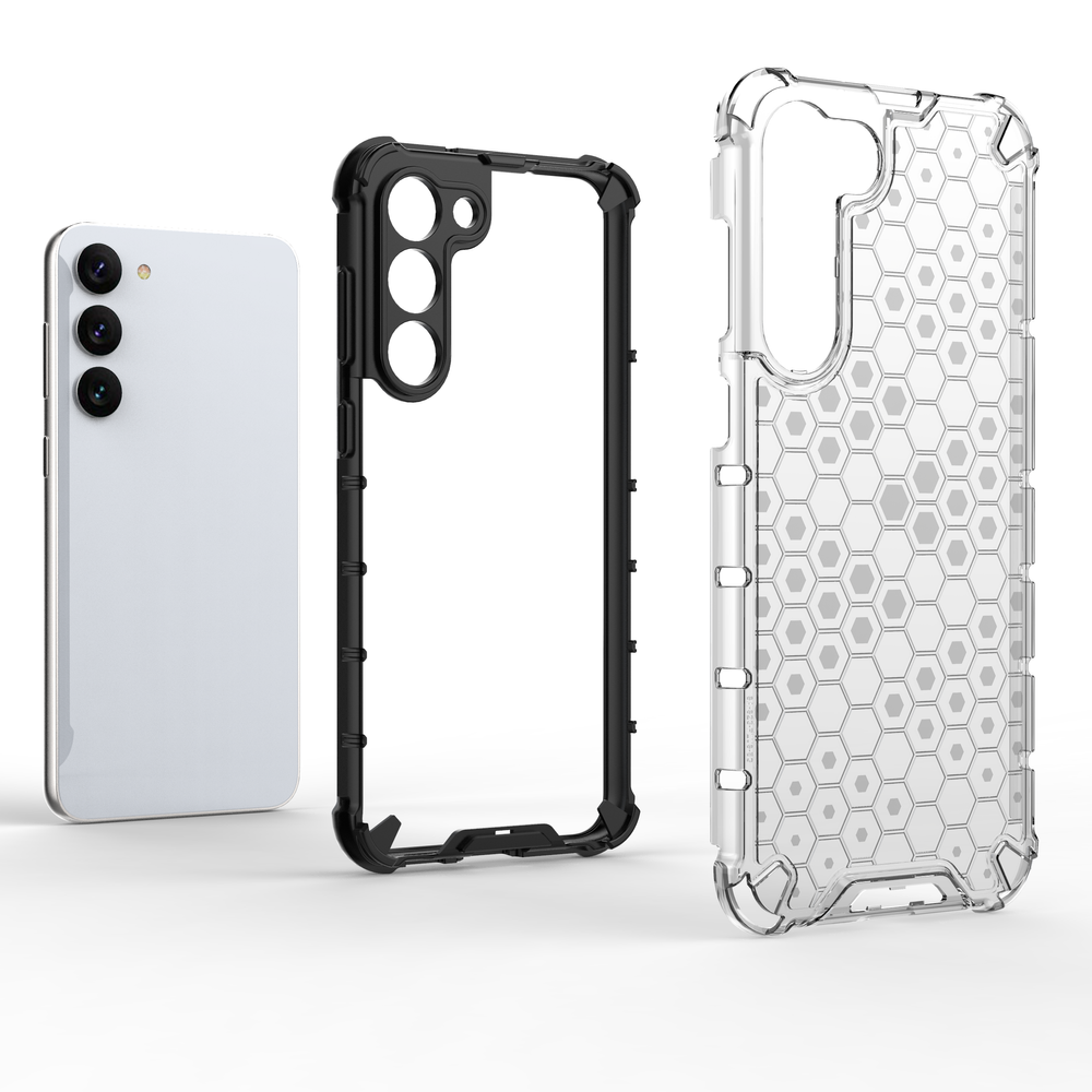 Honeycomb case til Samsung Galaxy S23+ pansret hybrid cover blå
