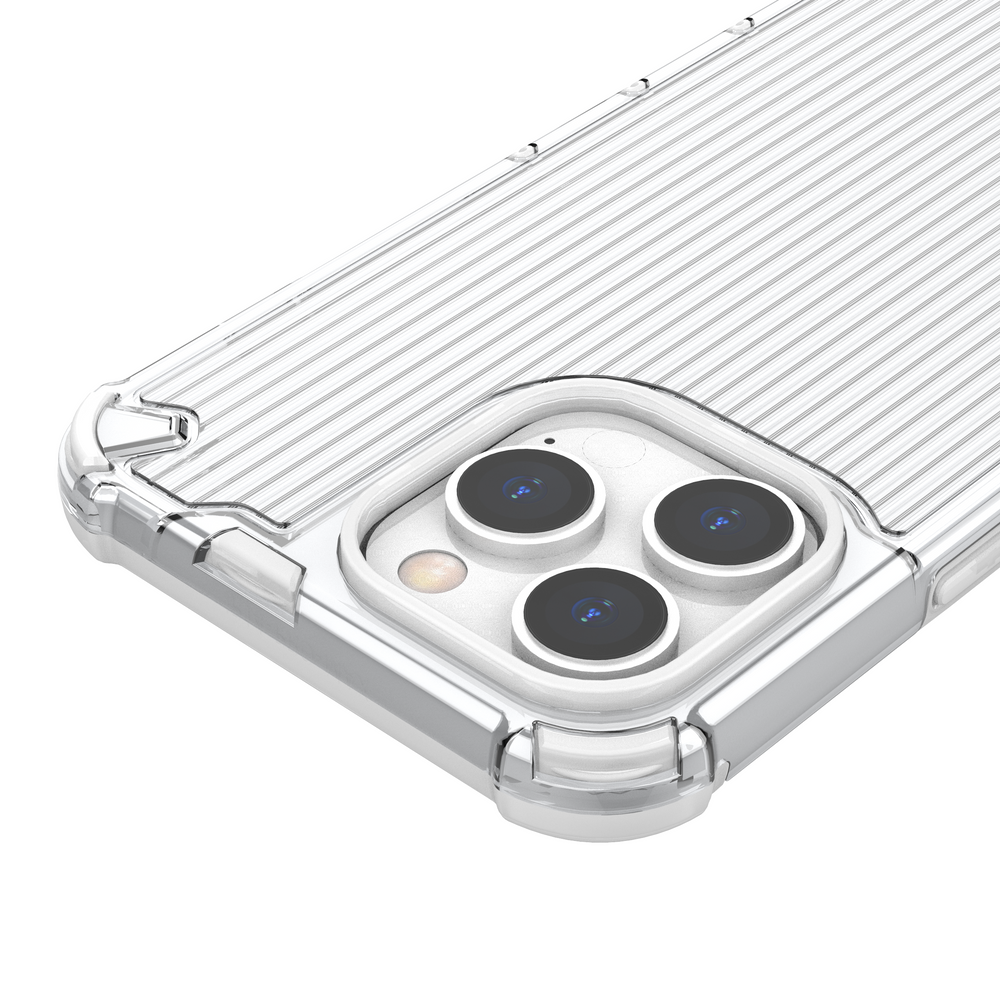 Ombre Protect Case for iPhone 13 Pro Max lyserød og blå pansret sag