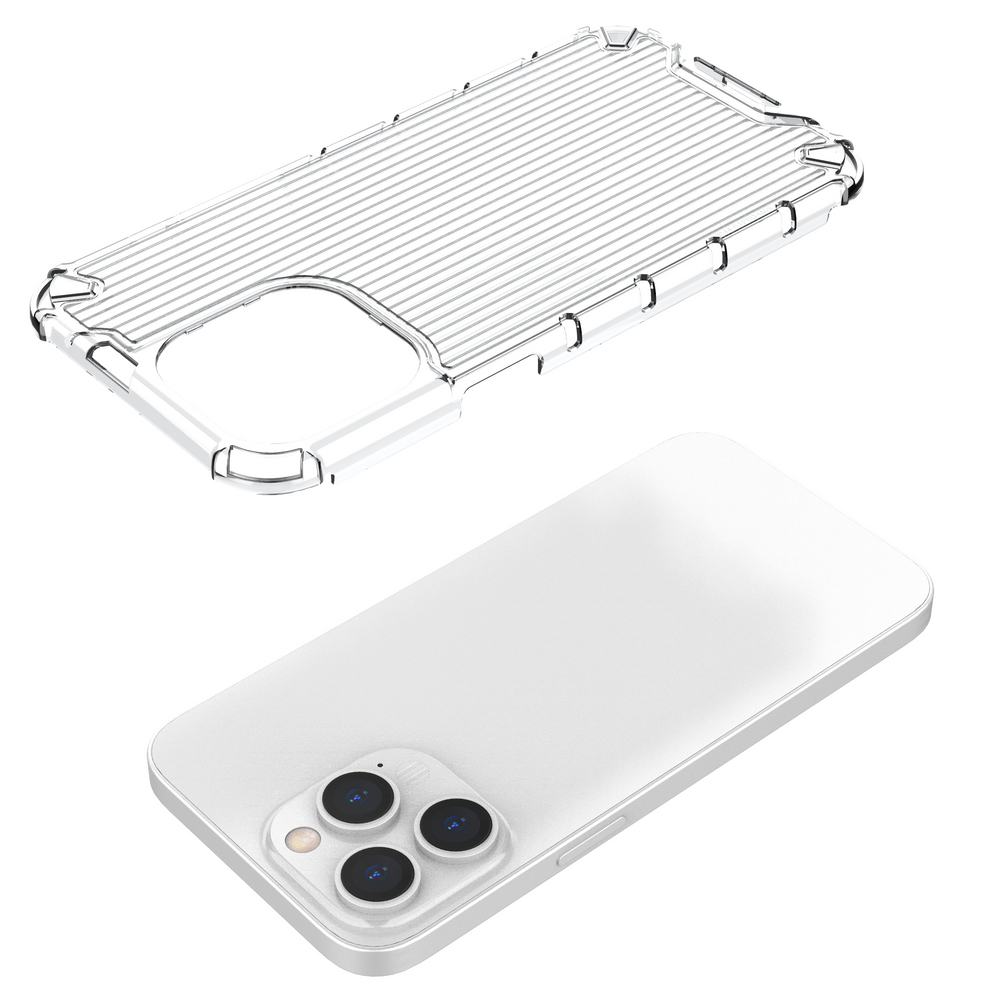 Ombre Protect Case for iPhone 13 Pro Max lyserød og blå pansret sag