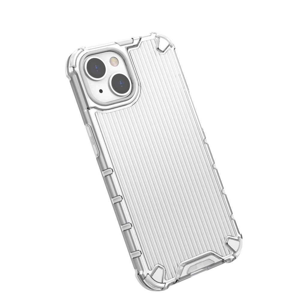 Ombre Protect Case for iPhone 14 lyserød og blå pansret sag