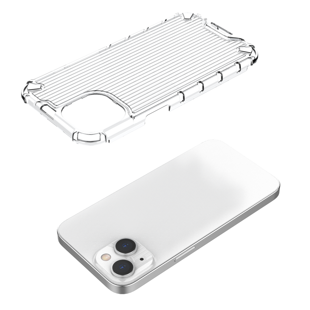 Ombre Protect Case for iPhone 14 lyserød og blå pansret sag