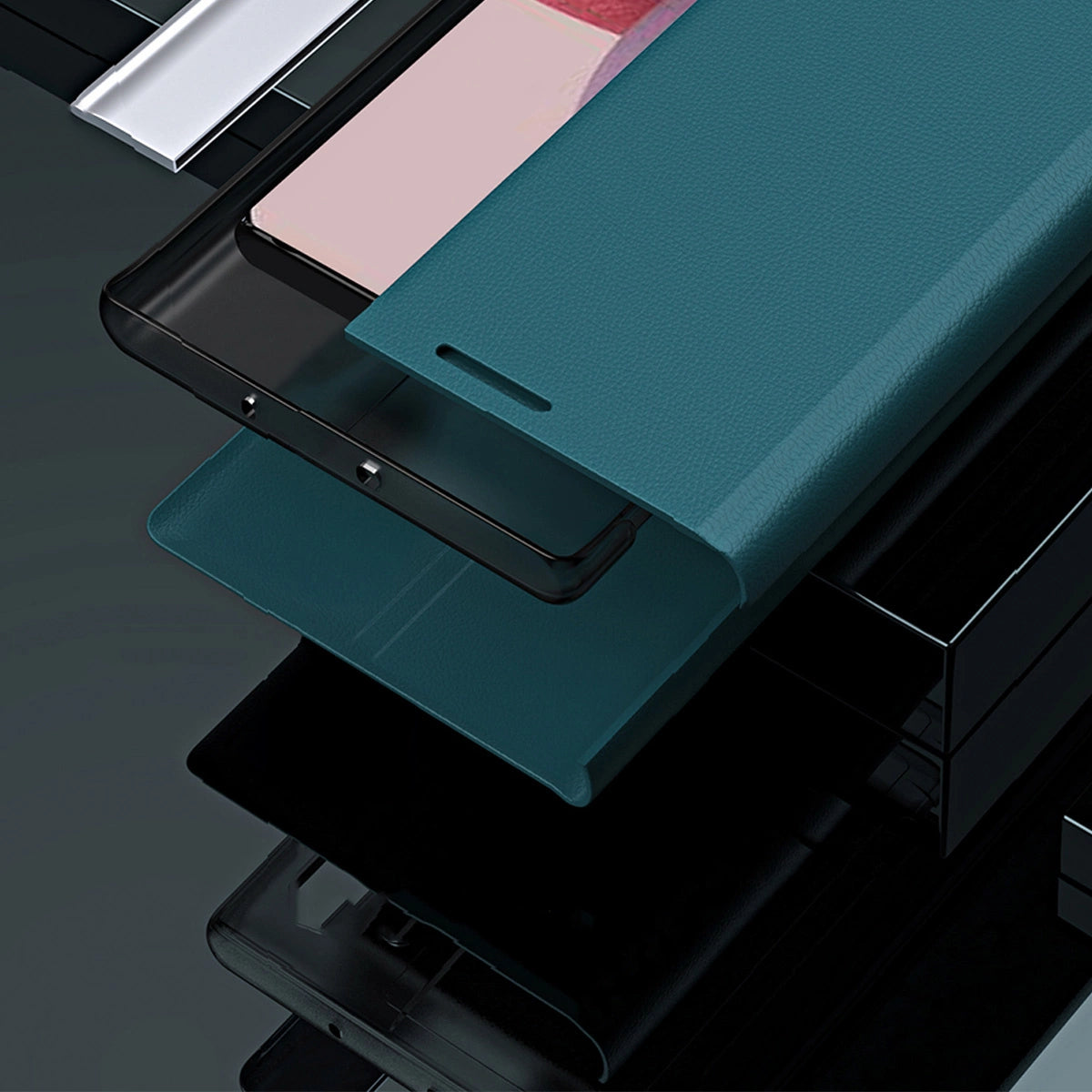 Sleep Case Pro-hylster til Samsung Galaxy A13 med flip stand sort