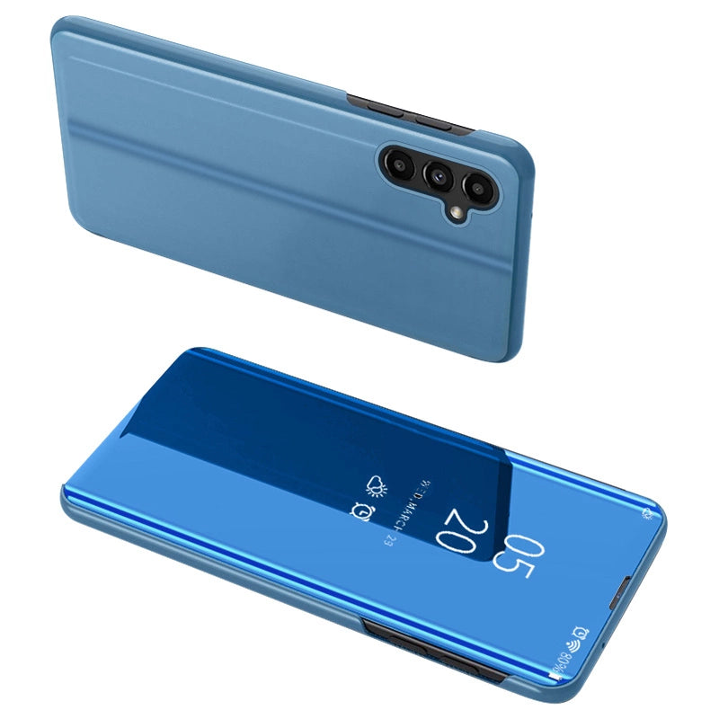 Clear View Case cover til Samsung Galaxy A14 flip cover blå