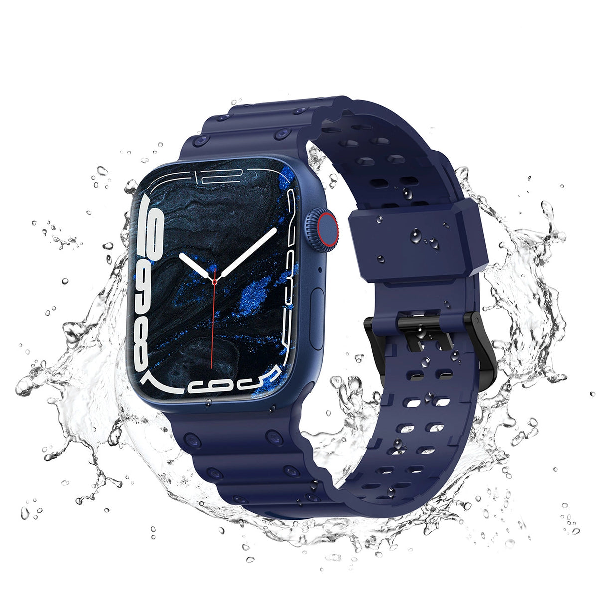 Strap Triple Protection til Apple Watch 38 / 40 / 41 mm band armbånd - marineblå