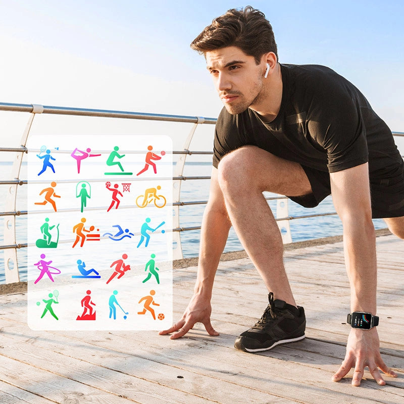 Joyroom Fit-Life JR-FT3 Pro smartwatch med svarfunktion / Bluetooth 5.1 / IP68 beskyttelse - grå