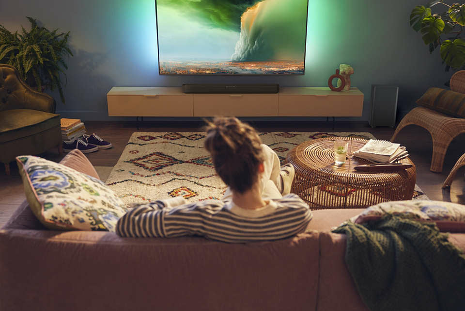 Philips TAB5309/10 Soundbar 2.1 kanal Lydbarsystem Sort