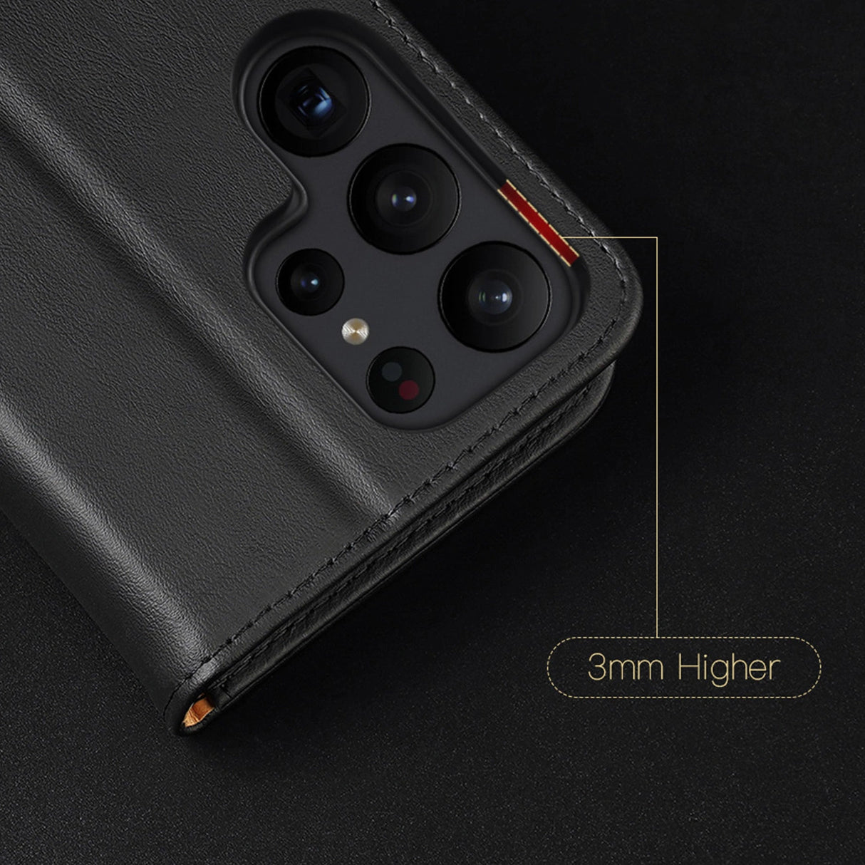 Dux Ducis Hivo case Samsung Galaxy S23+ flip case tegnebog stativ RFID blocker sort