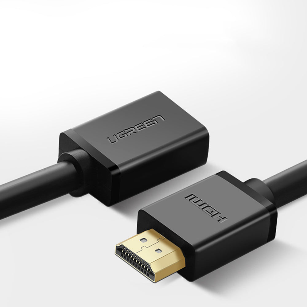 Ugreen HD107 10141 HDMI (Male) - HDMI (Female) 4K Kabel 1m - sort
