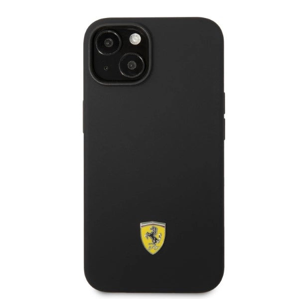 Ferrari FEHMSIP14SBK iPhone 14 6.1" sort/sort hardcase Silikon Metal Logo Magsafe