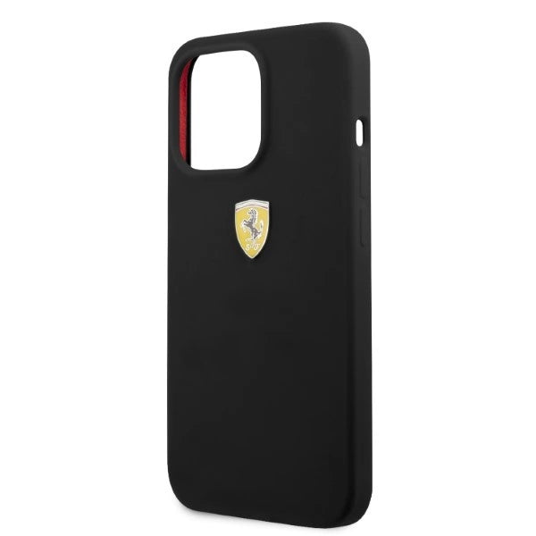 Ferrari FESSIHMP13XBK iPhone 13 Pro Max 6.7" sort/sort hardcase Silicone MagSafe