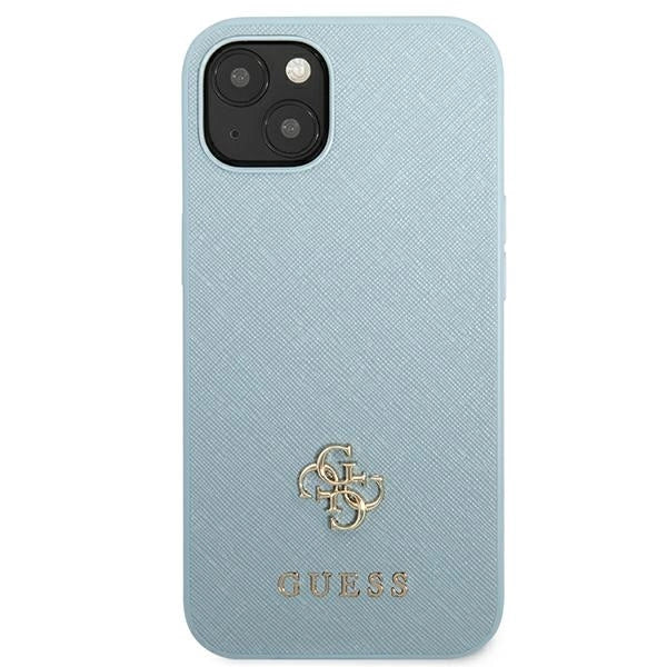 Guess GUHCP13MPS4MB iPhone 13 6.1" blå/blå hardcase Saffiano 4G lille metal logo