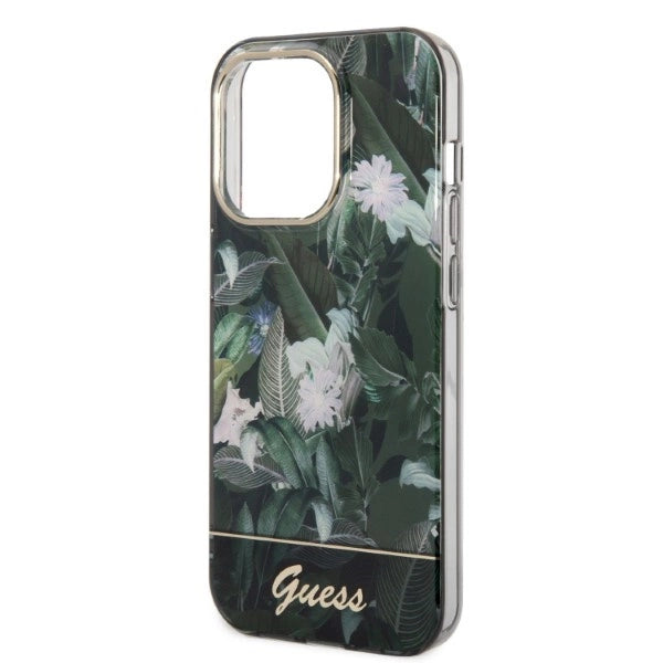 Guess GUHCP14LHGJGHA iPhone 14 Pro 6.1" grøn/grøn hardcase Jungle Collection