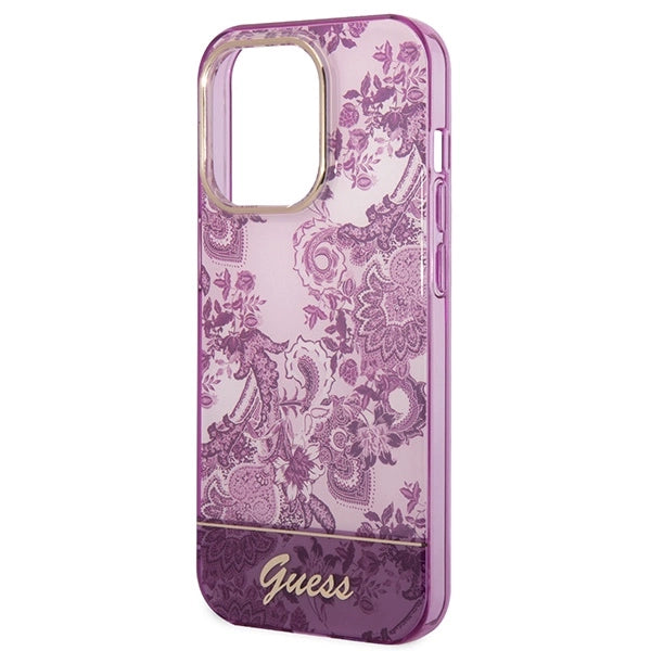 Guess Porcelæn Samlingscase til iPhone 14 Pro Max - fuchsia
