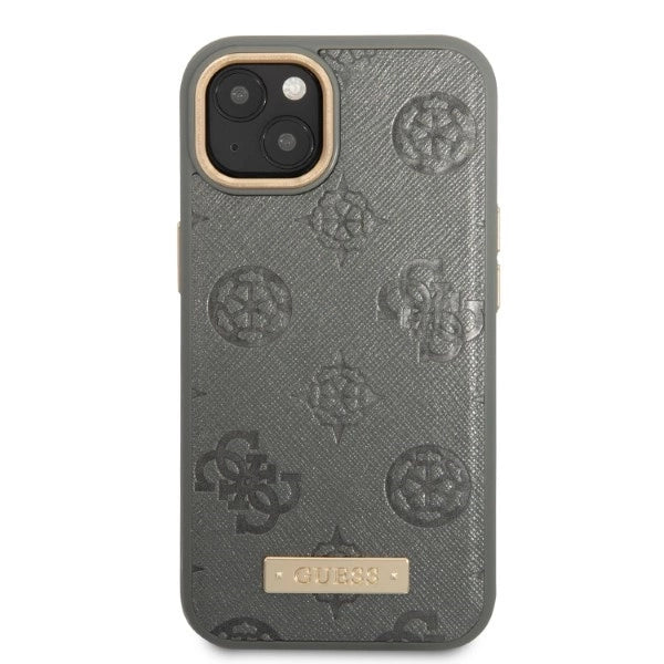 Guess GUHMP13MSAPSTG iPhone 13 6.1" grå/grå hardcase Peony Logo Plade MagSafe