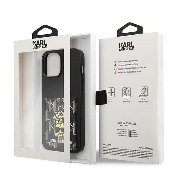 Karl Lagerfeld Karlimals Cardslot case til iPhone 13 Pro Max - sort