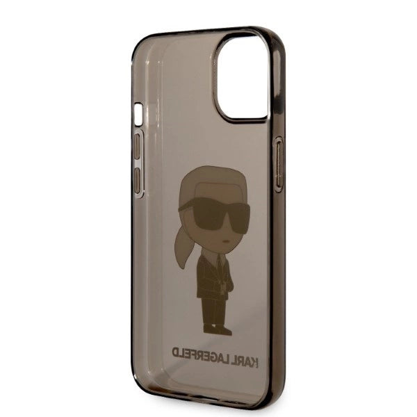 Karl Lagerfeld Ikonik Karl-foder til iPhone 14 Plus - sort