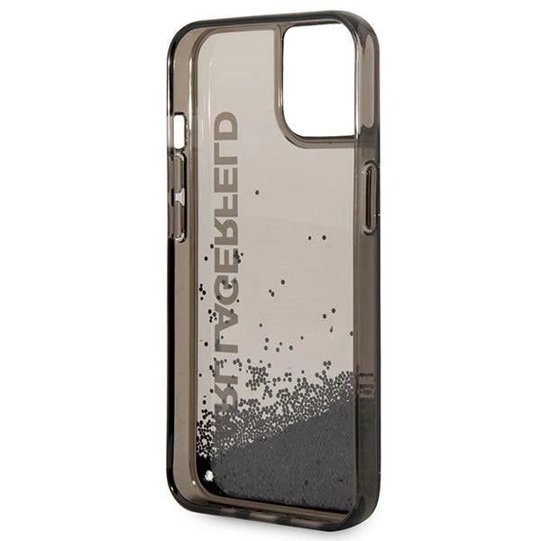 Karl Lagerfeld Liquid Glitter Elong case til iPhone 14 Plus - sort