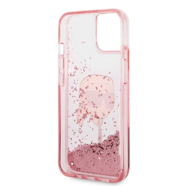 Karl Lagerfeld Glitter Karl's hovedkasse til iPhone 14 Plus - pink