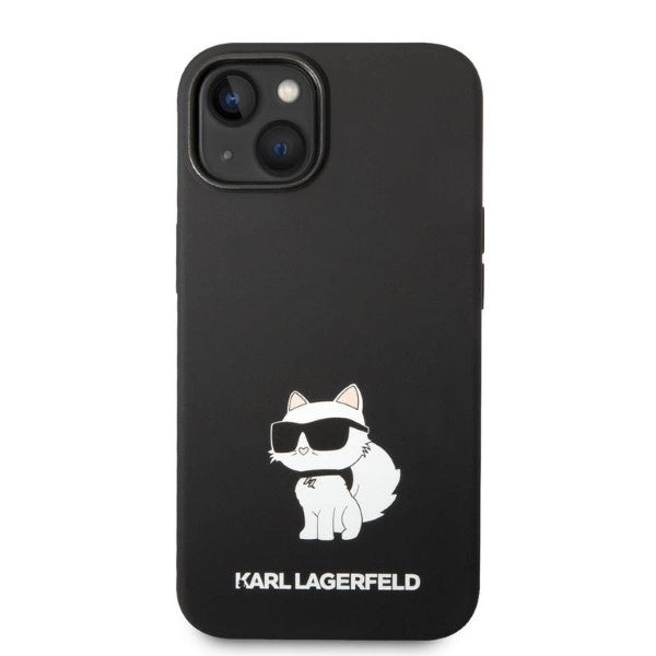 Karl Lagerfeld Silicone Choupette-foder for iPhone 14 Plus - sort