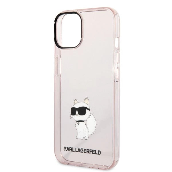 Karl Lagerfeld Ikonik Choupette iPhone 14 - rosa