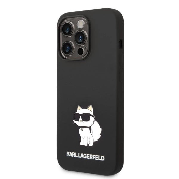 Karl Lagerfeld Silicone Choupette-foder for iPhone 14 Pro Max - sort