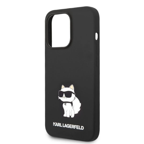 Karl Lagerfeld Silicone Choupette-foder for iPhone 14 Pro Max - sort