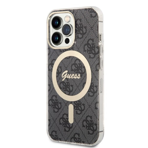 Set Guess GUBPP13XH4EACSK Case+ Charger iPhone 13 Pro Max sort/sort hard case 4G Print MagSafe