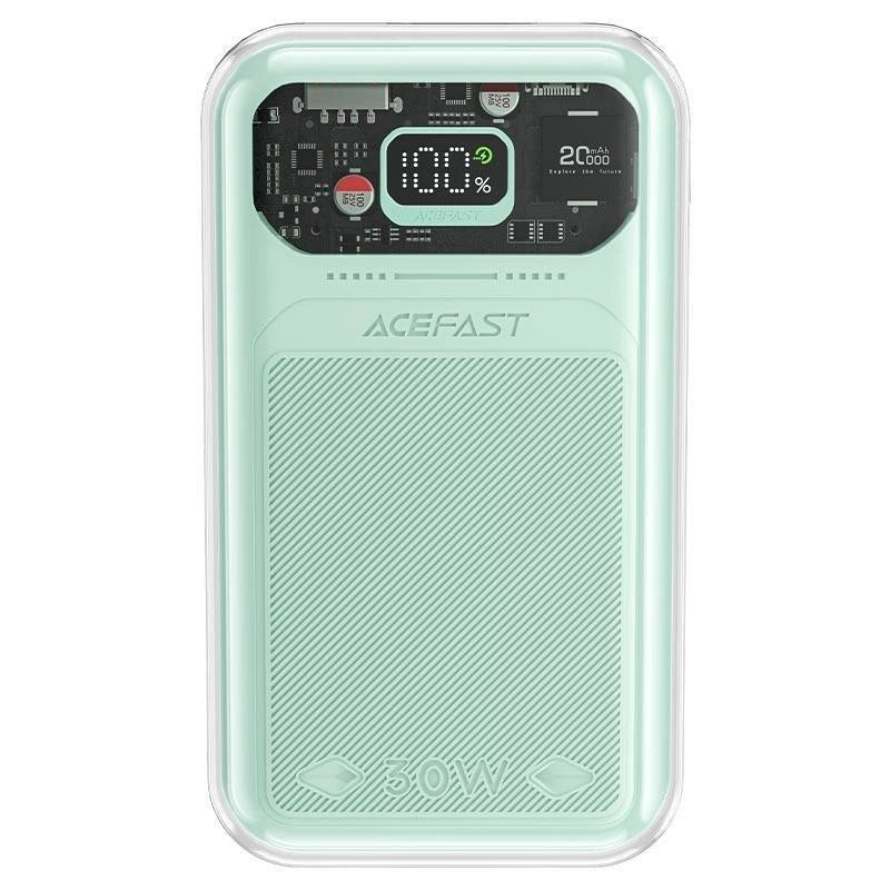 Acefast powerbank 20000mAh Sparkling Series hurtig opladning 30W grøn (M2)