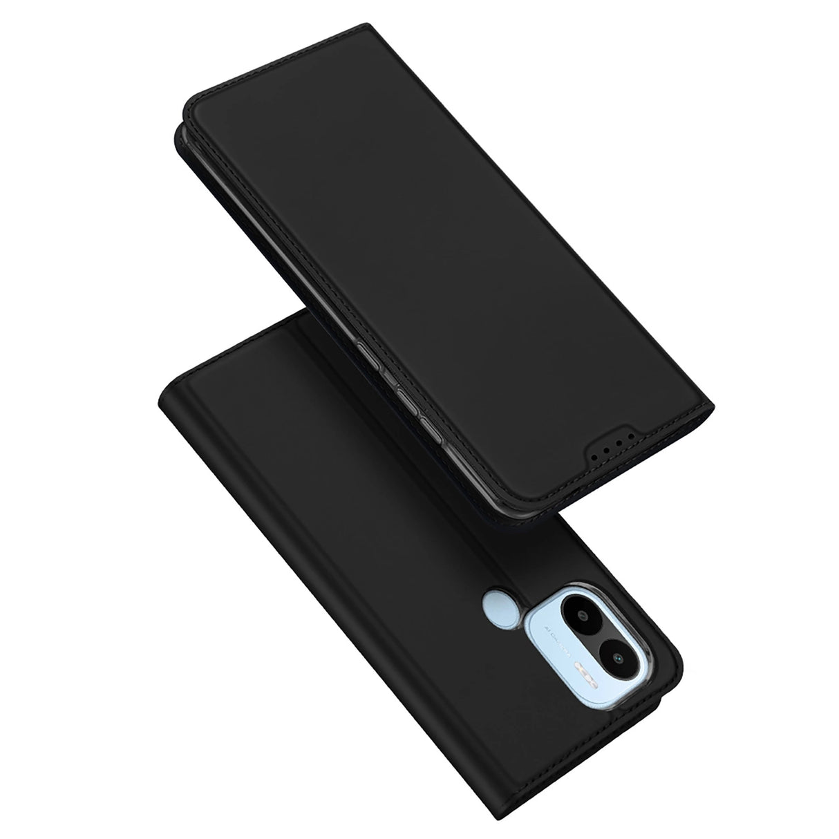 Dux Ducis Skin Pro Case til Xiaomi Redmi A1+ Flip Card Wallet Stand Black