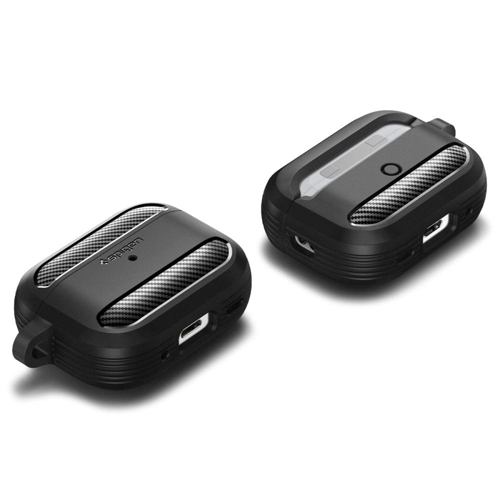 Spigen Rugged Armor Case til Apple AirPods Pro 1 / 2 - Matte Black