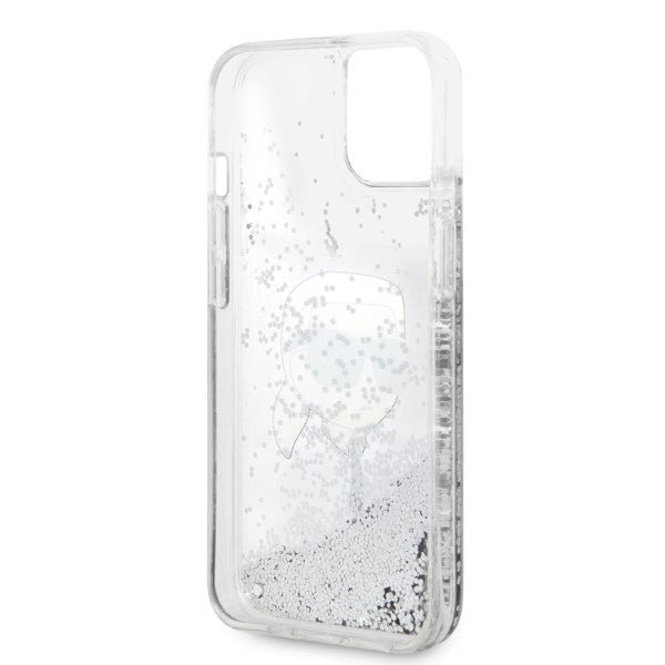 Karl Lagerfeld KLHCP14MLNKHCH iPhone 14 Plus 6.7" sølv/sølv hardcase Glitter Karl Head