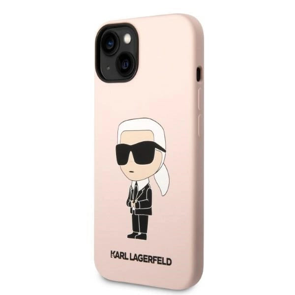 Karl Lagerfeld KLHCP14MSNIKBCP iPhone 14 Plus 6.7" Hardcase pink/pink Silicone Ikonik