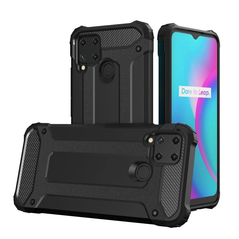 Hybrid Armor case til Realme 10 5G / Realme 9i 5G pansret hybrid case sort