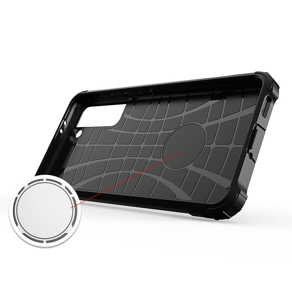 Hybrid Armor case til Samsung Galaxy S23 Ultra pansret hybrid cover sort