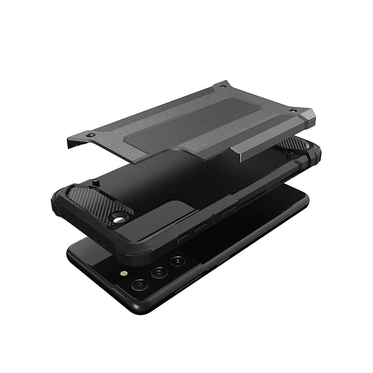 Hybrid Armor-hylster til Samsung Galaxy S23+ pansret hybridhylster sort