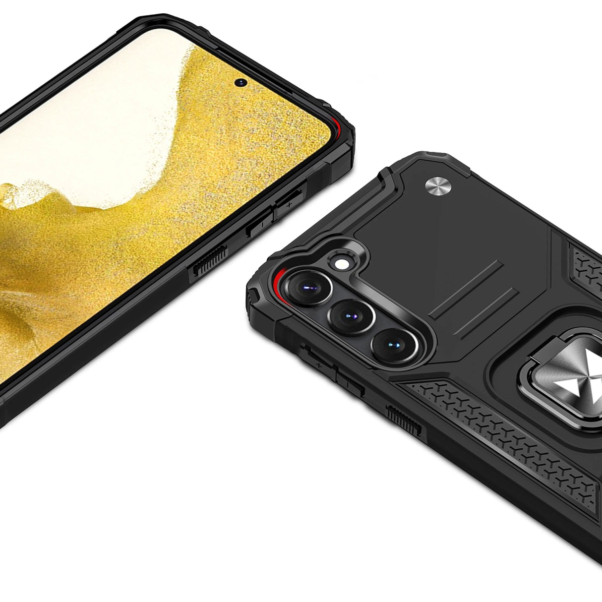 Wozinsky Ring Armor case til Samsung Galaxy S23 pansret cover magnetisk holder ring sort