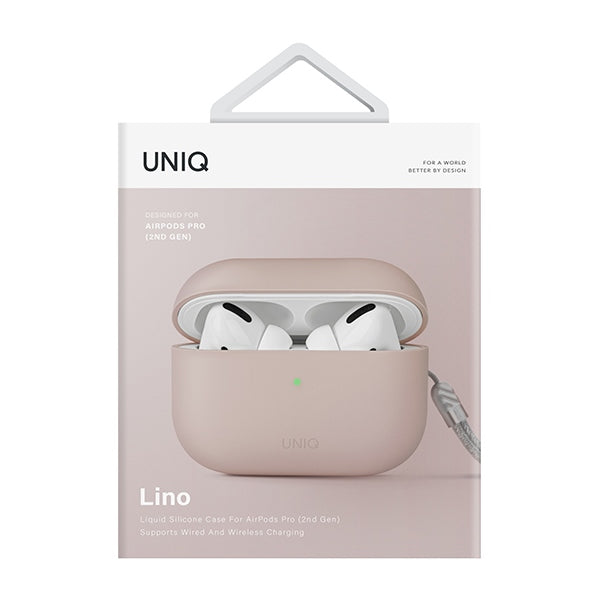 Uniq Lino-hylster til AirPods Pro 2 - pink