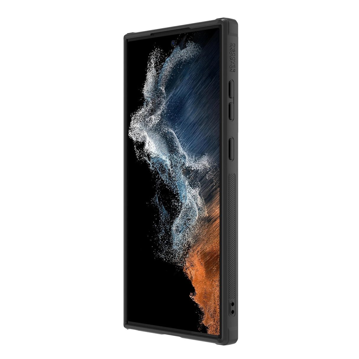 Nillkin Syntetisk Fiber S Case til Samsung Galaxy S23 Ultra, kamera cover, sort