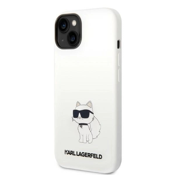 Karl Lagerfeld KLHMP14MSNCHBCH iPhone 14 Plus 6.7" Hardcase hvid/hvid Silicone Choupette MagSafe