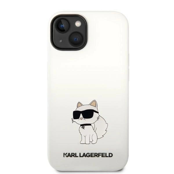 Karl Lagerfeld KLHMP14MSNCHBCH iPhone 14 Plus 6.7" Hardcase hvid/hvid Silicone Choupette MagSafe