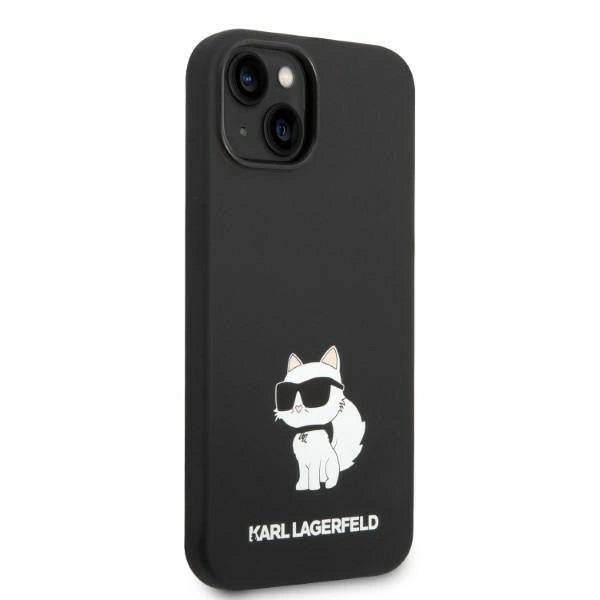 Karl Lagerfeld KLHMP14MSNCHBCK iPhone 14 Plus 6.7" Hardcase sort/sort Silicone Choupette MagSafe