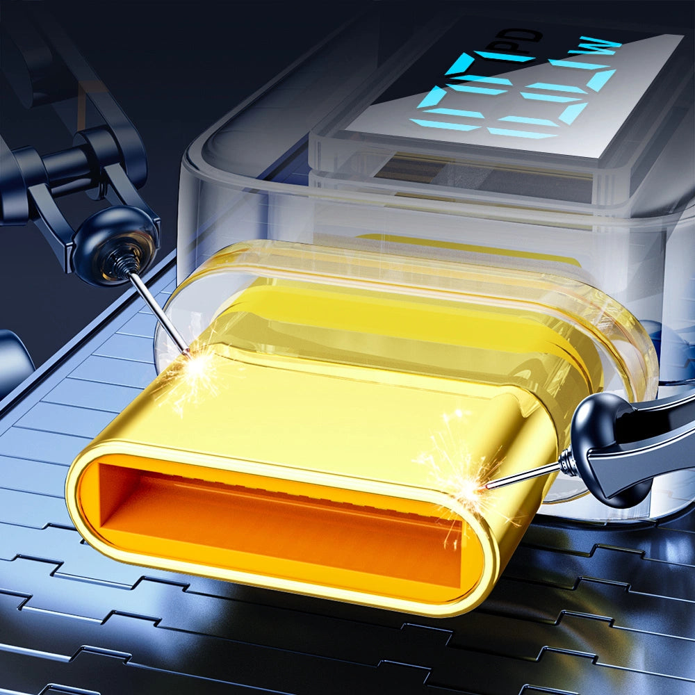 Joyroom A4 USB-C / USB-C 100W 1,2 m Kabel med skærm - sort