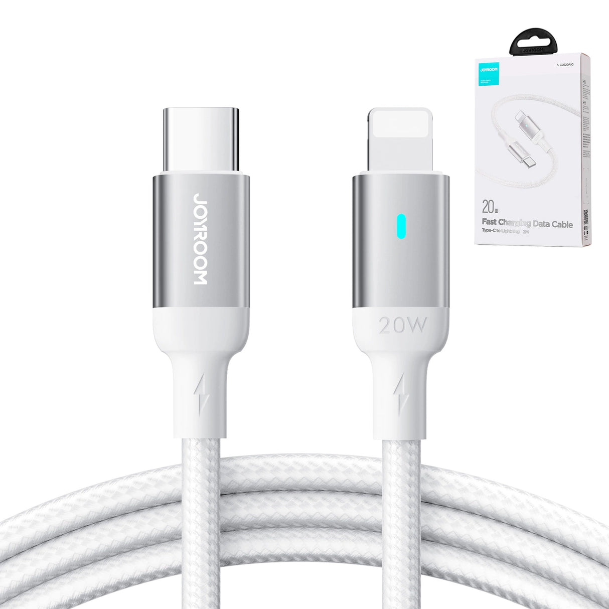 Joyroom Extraordinary Series A10 Lightning / USB-C PD 20W kabel 2 m - hvid