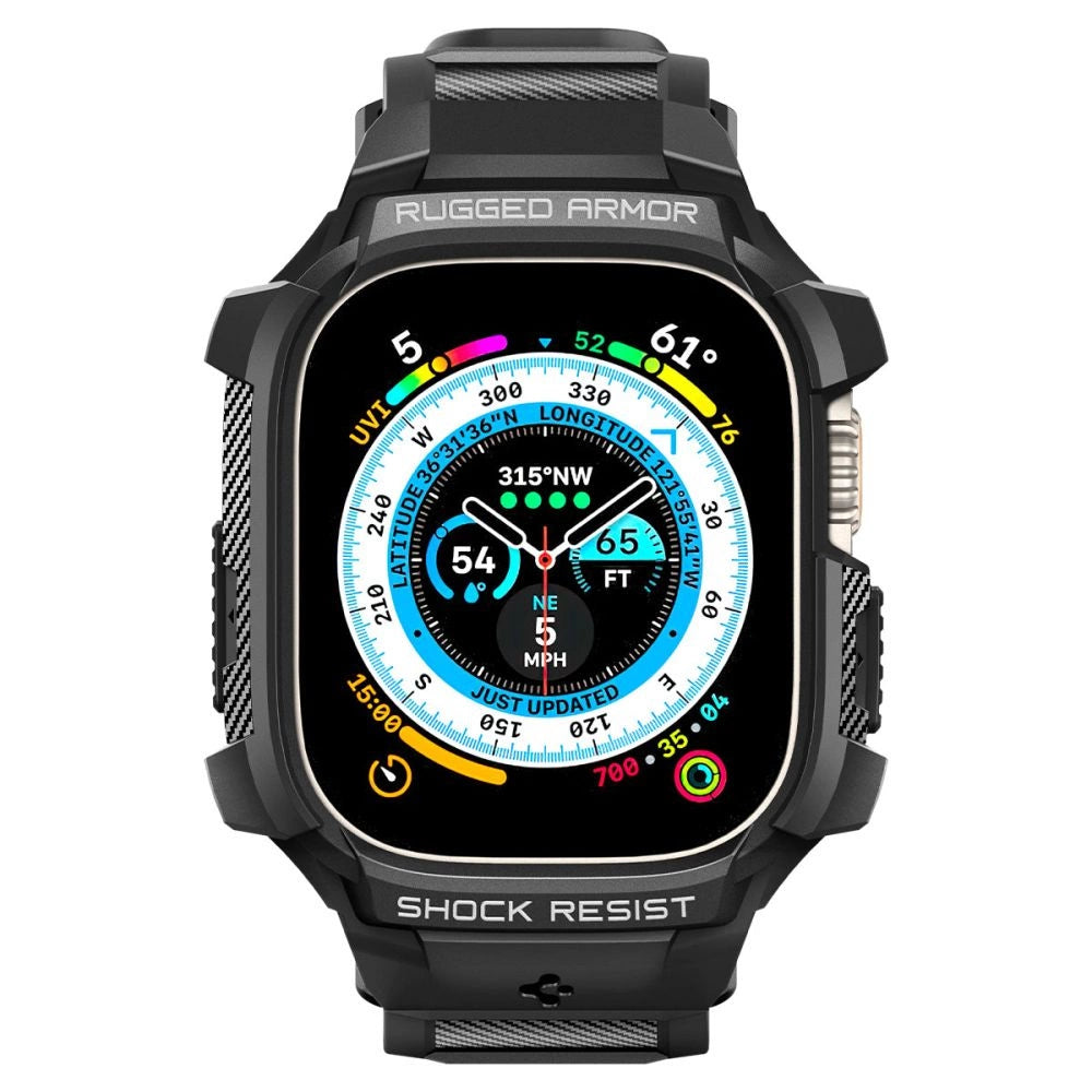 Spigen Rugged Armor Pro Apple Watch Ultra (49mm) Strap Case - sort