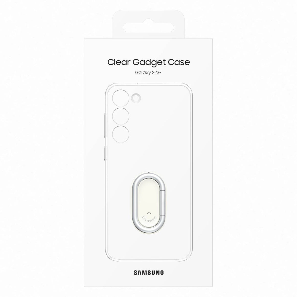 Samsung Clear Gadget Case for Samsung Galaxy S23+ cover ring holder stand gennemsigtige (EF-XS916CTEGWW)