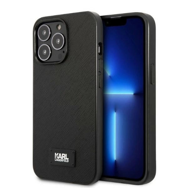 Karl Lagerfeld KLHCP13XSFMP2K iPhone 13 Pro Max 6.7" Hardcase sort/sort Saffiano Plaque