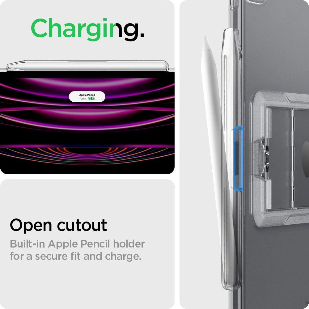 Spigen Airskin Hybrid S Case til iPad Pro 12.9 2021 / 2022 - Transparent