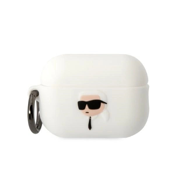 Karl Lagerfeld KLAP2RUNIKH AirPods Pro 2 cover hvid/hvid Silikon Karl Head 3D